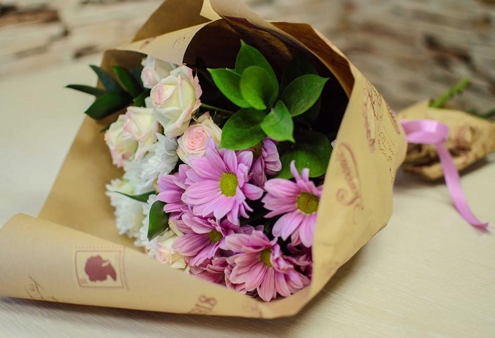 Букет цветов из: Розы и Хризантемы во Власово