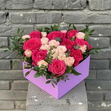 Цветочная композиция из Розы в коробке во Власово