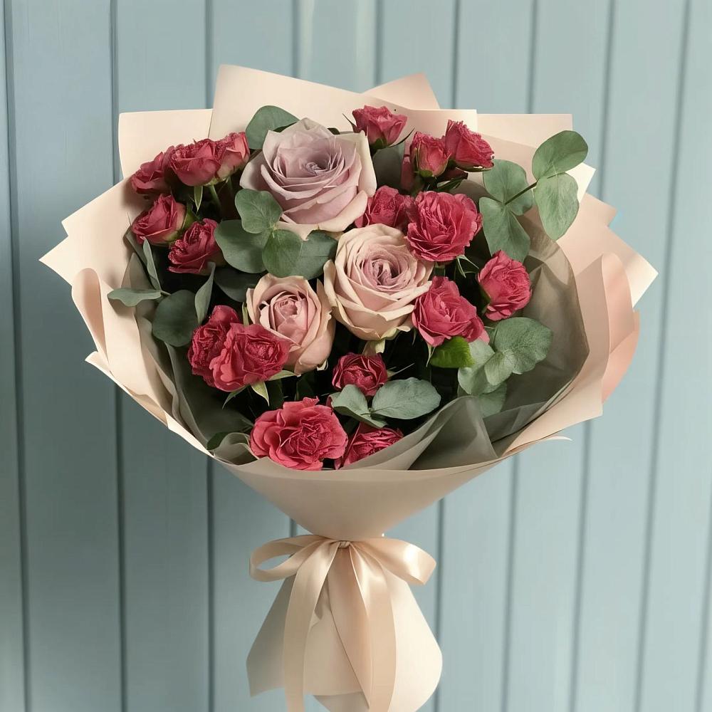 Букет цветов из: Гвоздики и Розы во Власово