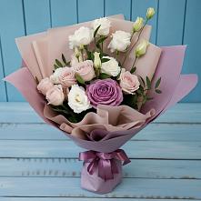 Букет цветов из:  Розы и Лизиантусы во Власово