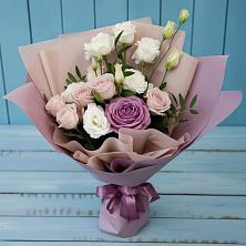 Букет цветов из:  Розы и Лизиантусы во Власово