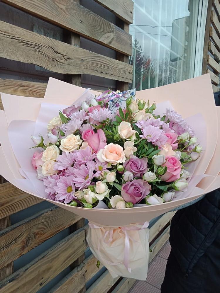 Букет цветов из: Розы и Хризантемы во Власово