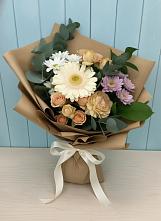 Букет цветов из:  Герберы и Хризантемы во Власово