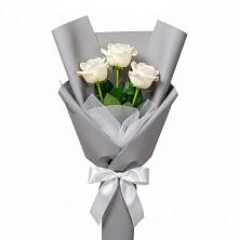 Букет 3 белые розы во Власово