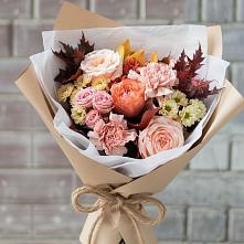 Букет цветов из:  Гвоздики, Хризантемы и Розы во Власово