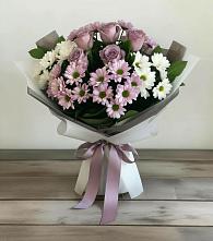 Букет цветов из:  Хризантемы и Розы во Власово