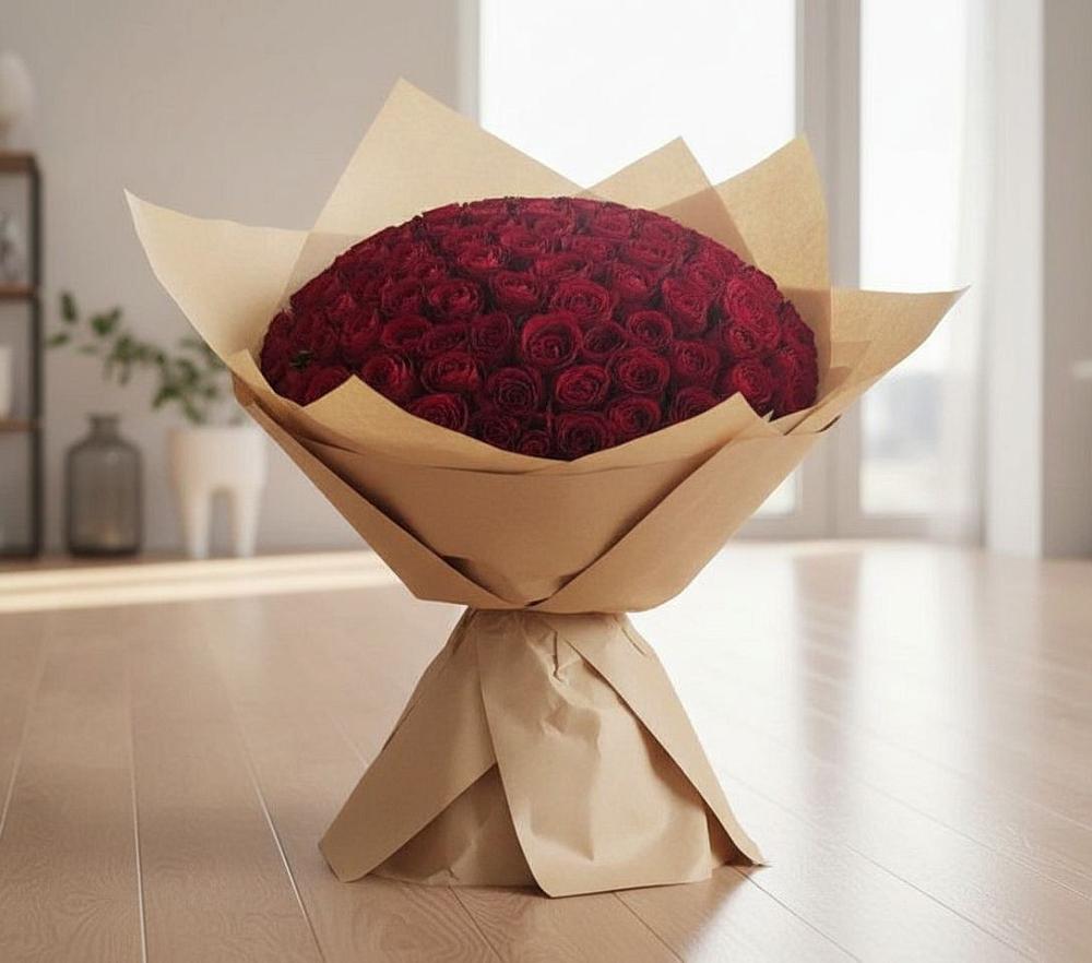 Букет 101 Красная роза во Власово