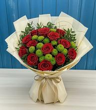 Букет цветов из:  Розы и Хризантемы во Власово