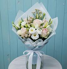 Букет цветов из:  Розы и Лизиантусы во Власово