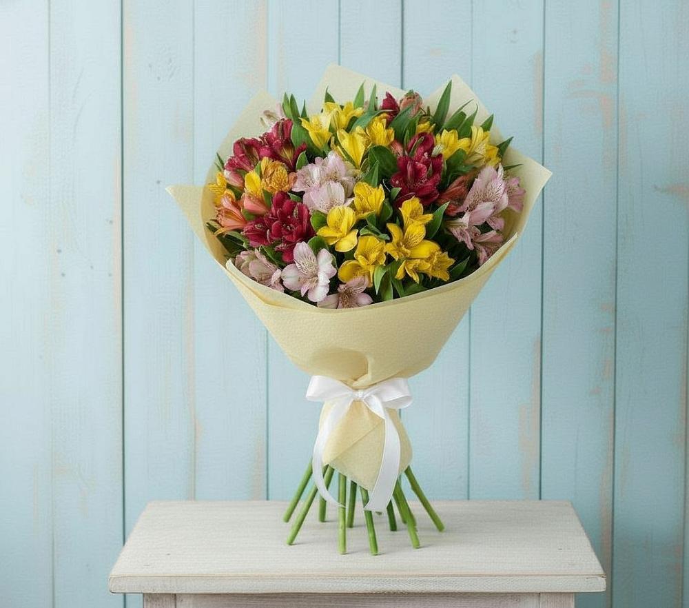Букет цветов из: Альстромерии во Власово