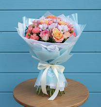 Букет цветов из:  Хризантемы и Розы #REPLACE_PRED# Власово