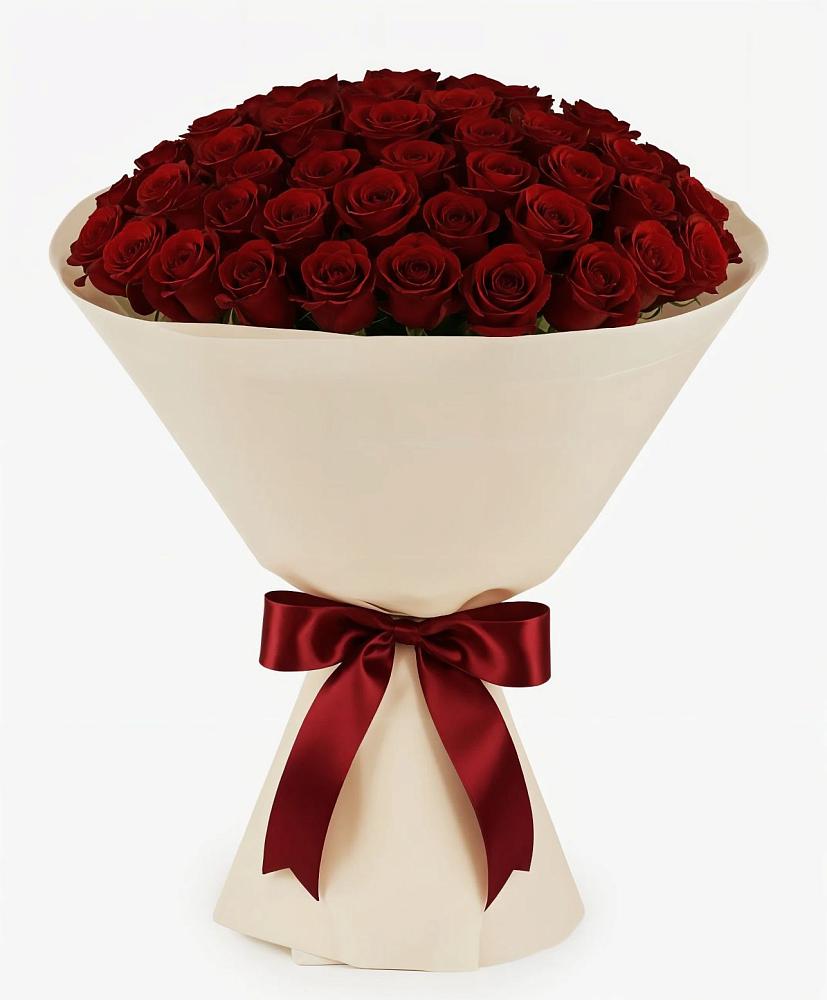 Букет 101 Бордовая роза Блэк Бакарра во Власово