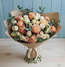 Букет цветов из:  Альстромерии и Розы во Власово